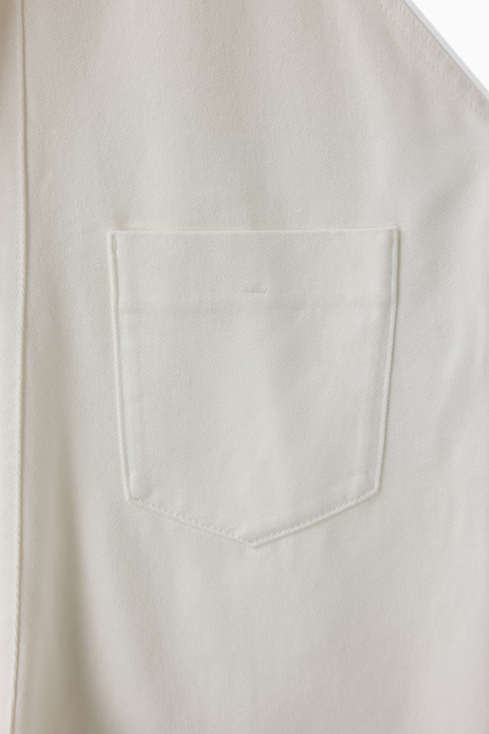 WHITE DENIM SALOPETTE