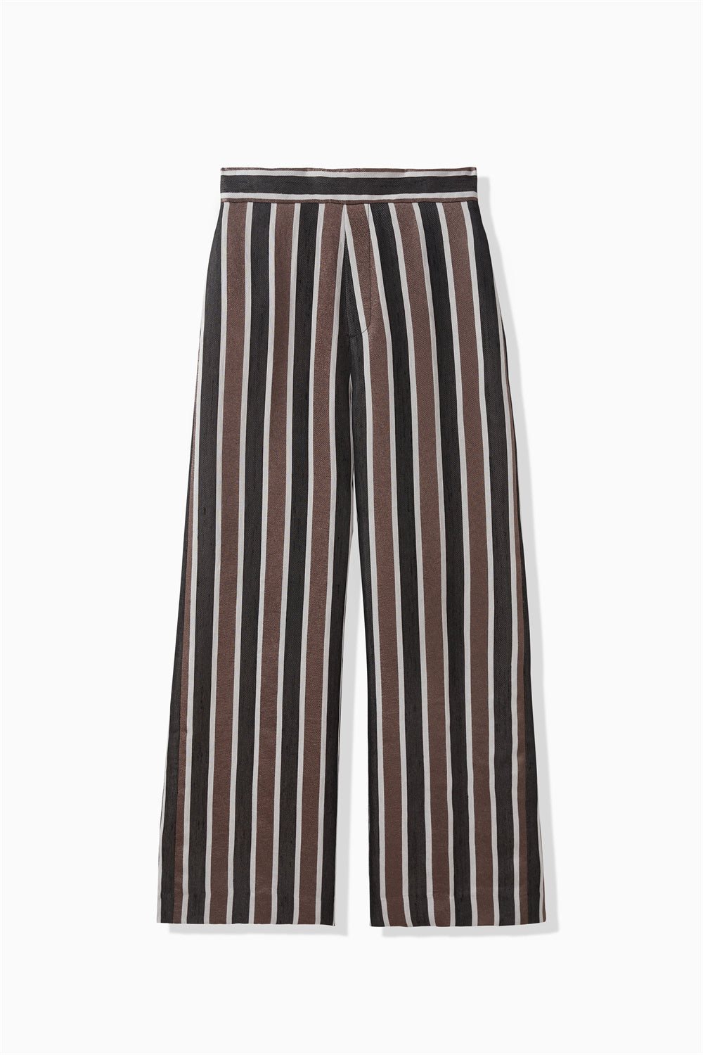 BORDER SATIN PANTS