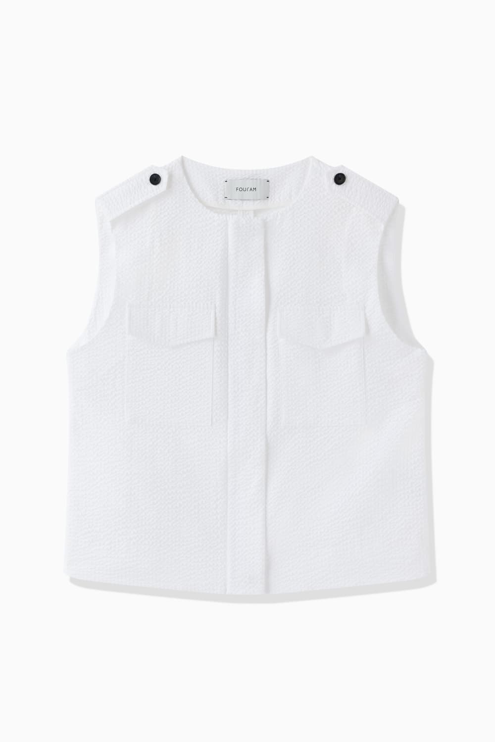 SHEER SEERSUCKER SHIRT VEST