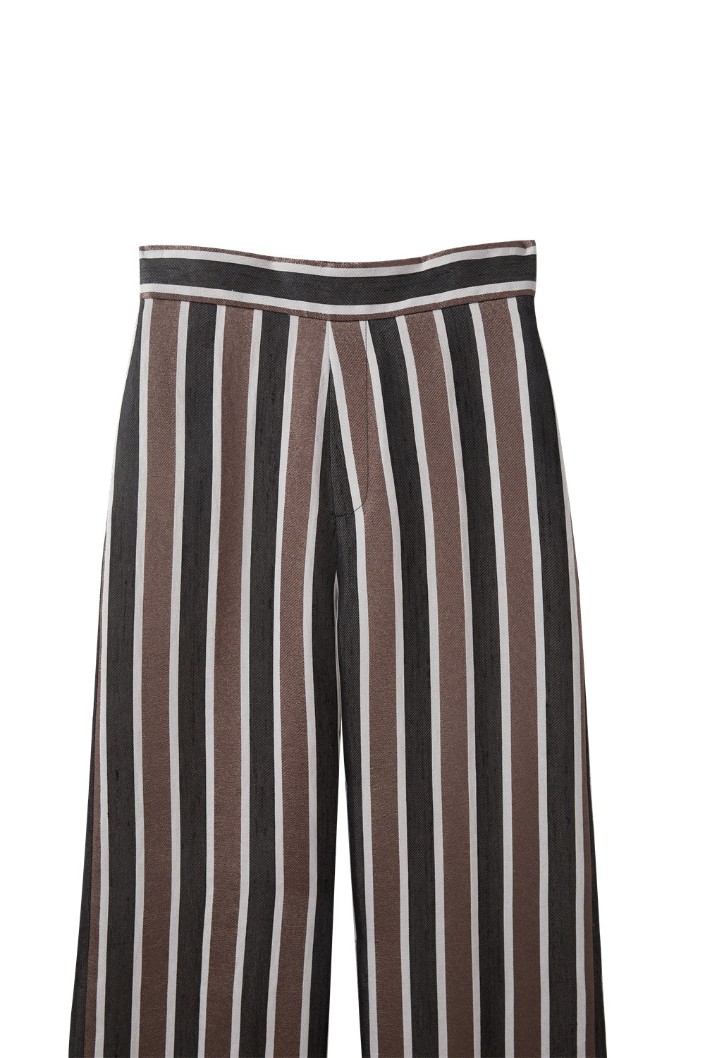 BORDER SATIN PANTS