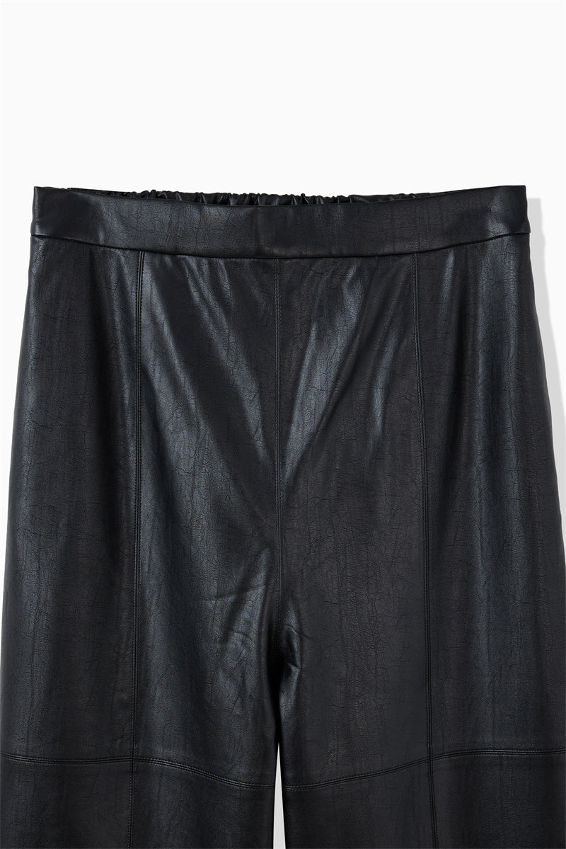 EMBOSS ECO LEATHER PANTS