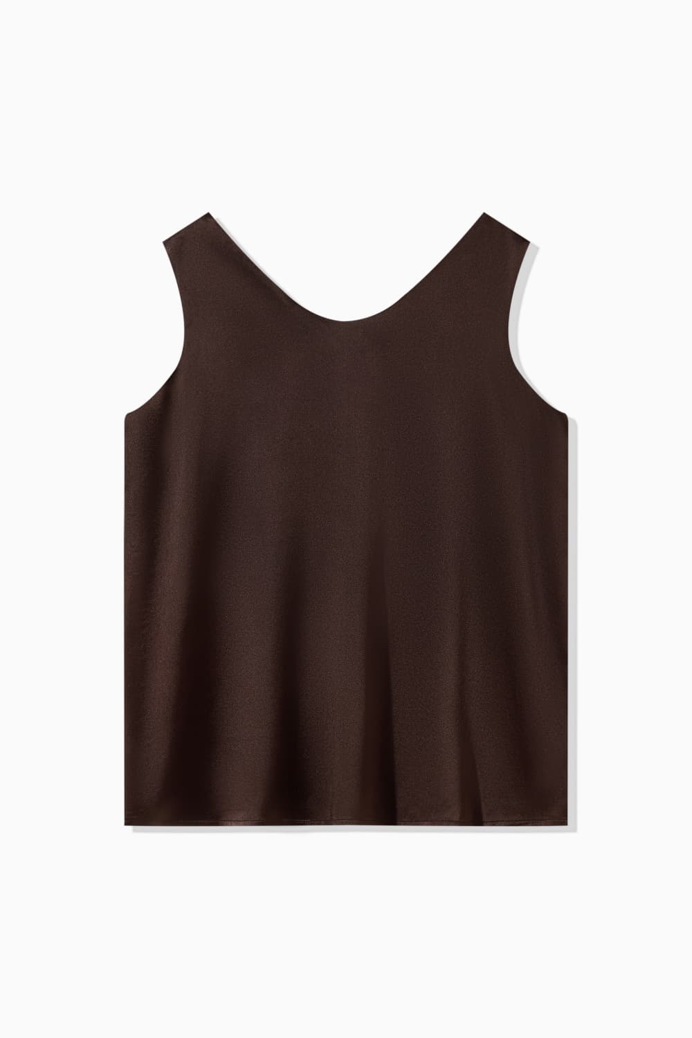 SILK SATIN SLEEVELESS TOP