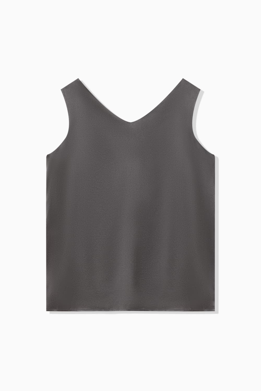 SILK SATIN SLEEVELESS TOP