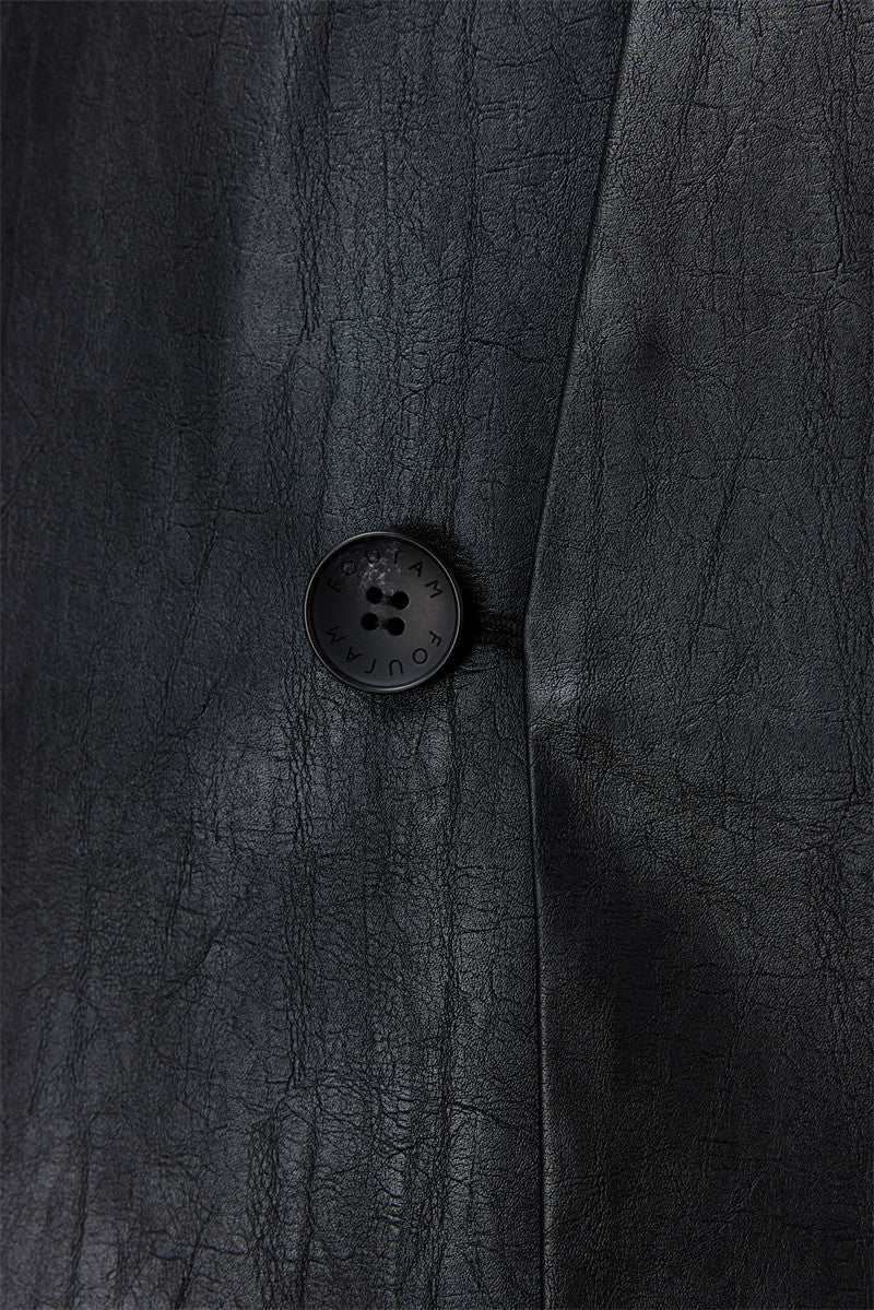 EMBOSS ECO LEATHER JACKET