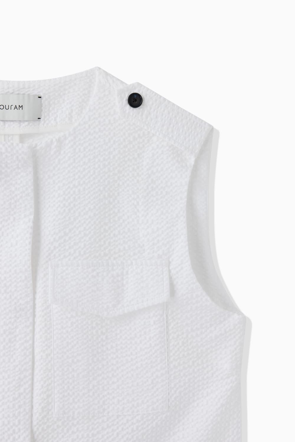SHEER SEERSUCKER SHIRT VEST