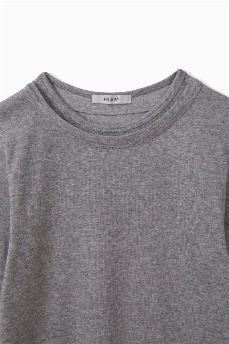 DOUBLE NECK SHEER P/O