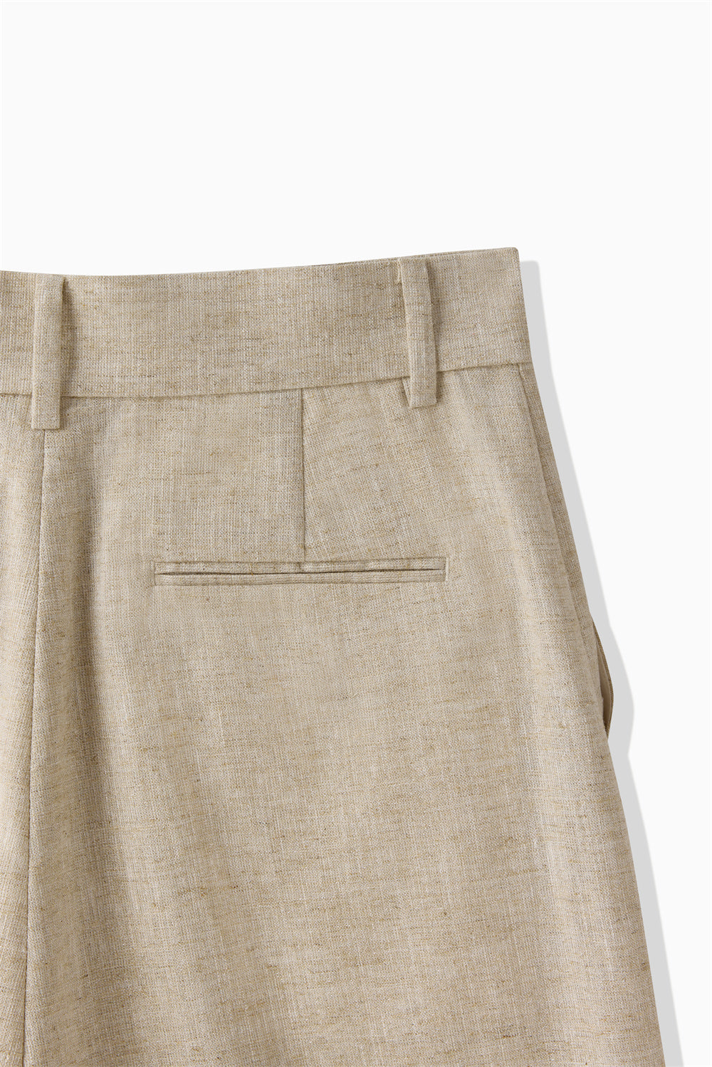 RAYON LINEN LAME SHORTS