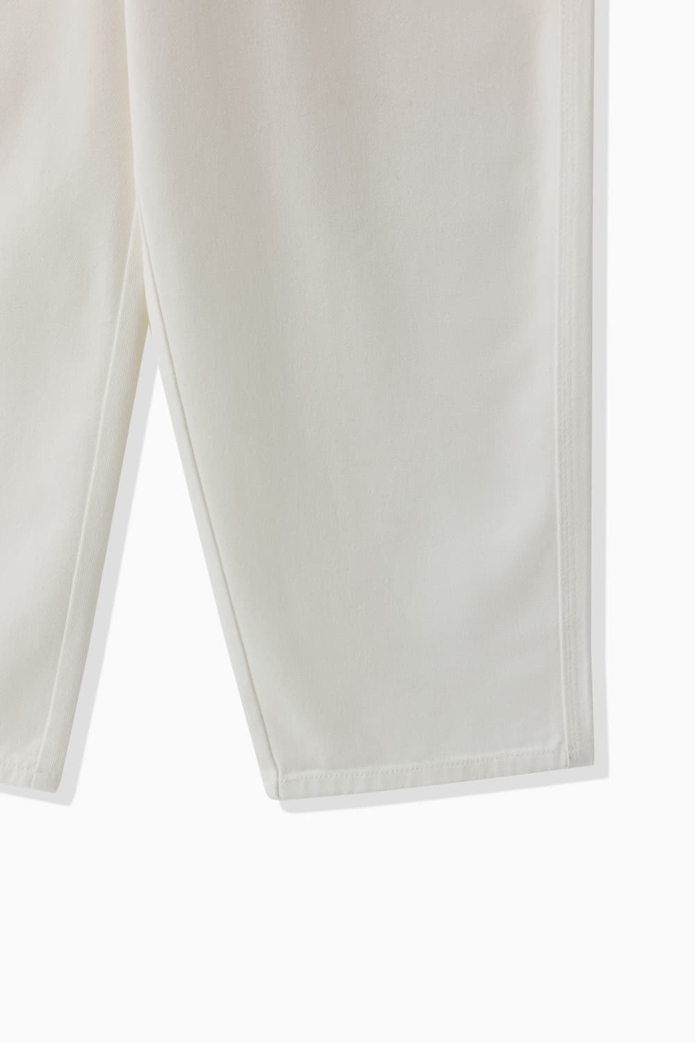 WHITE DENIM SALOPETTE