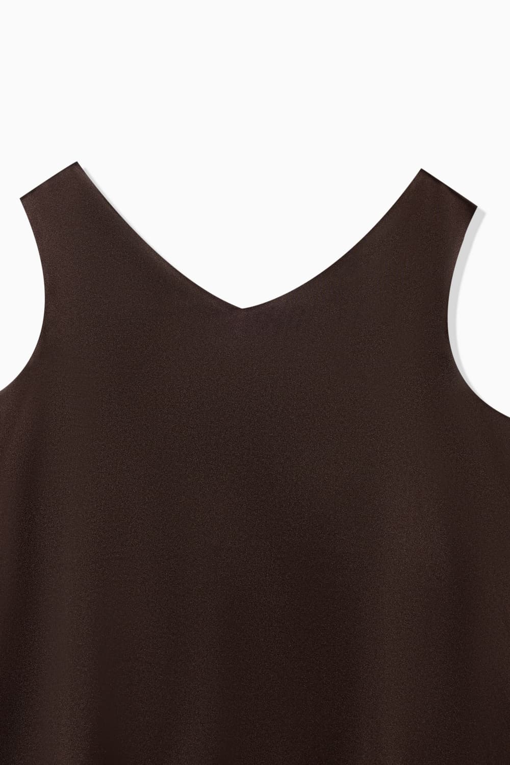 SILK SATIN SLEEVELESS TOP