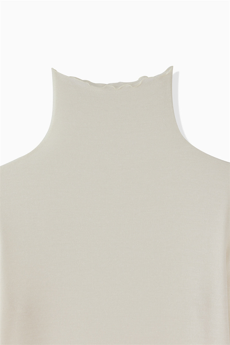 CASHMERE SILK TURTLENECK