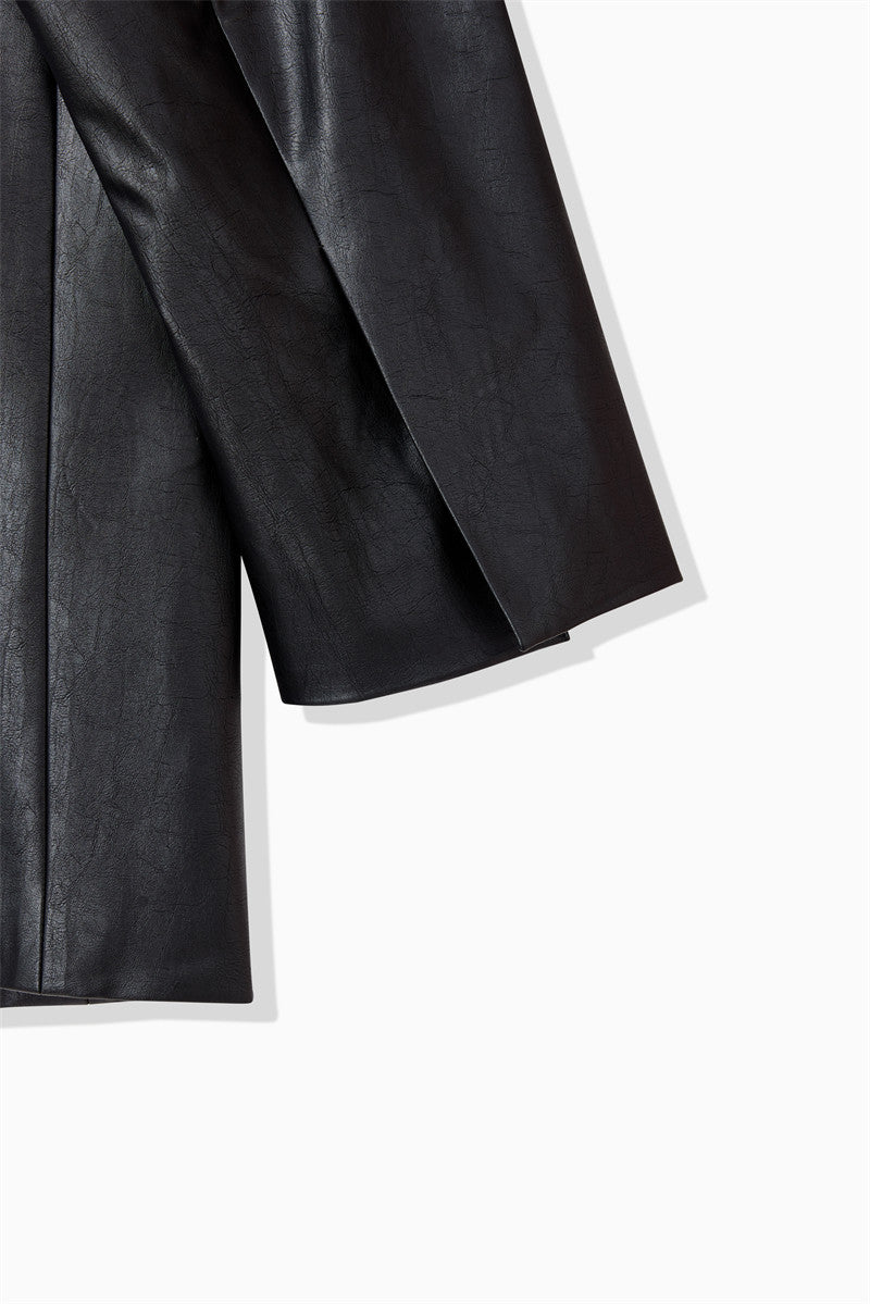 EMBOSS ECO LEATHER JACKET