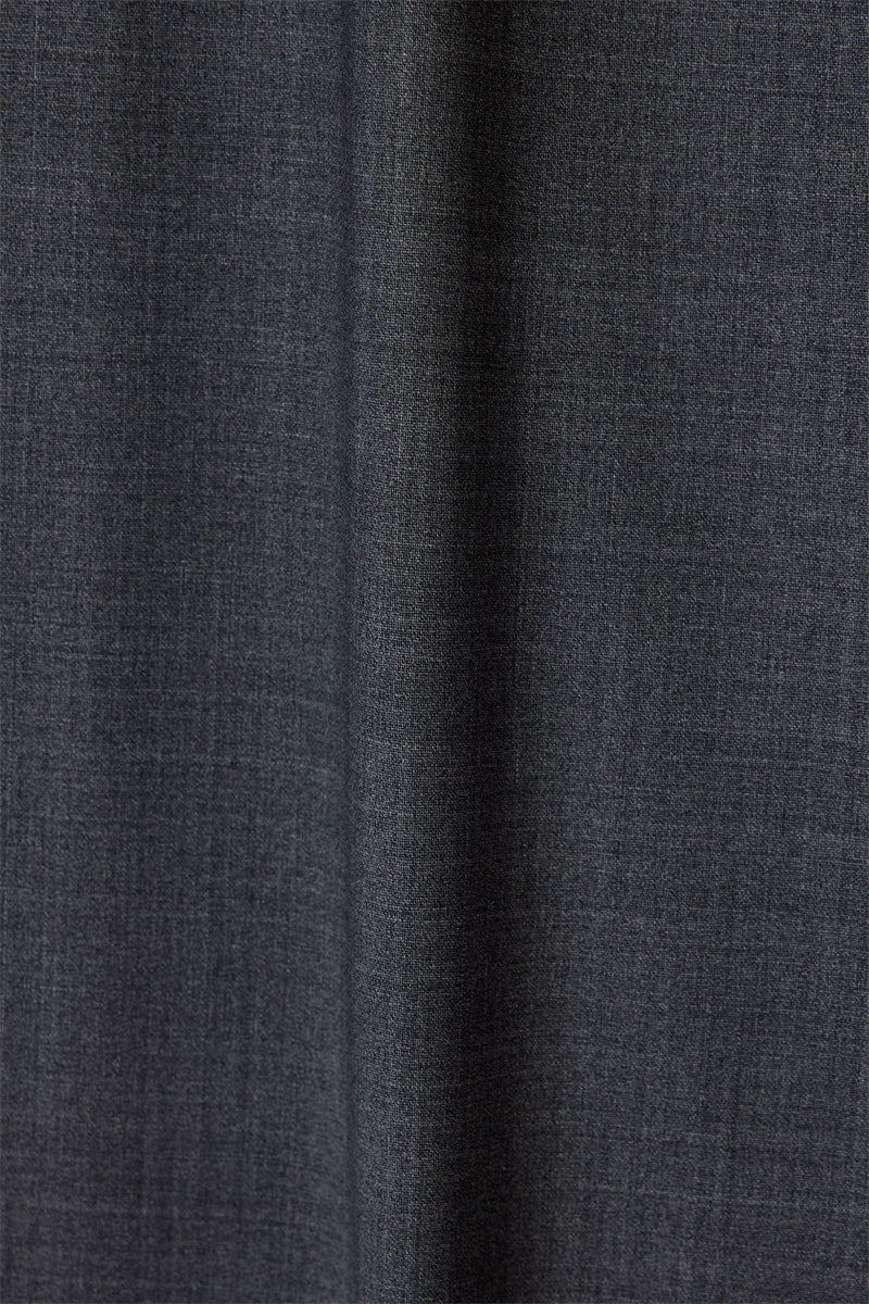 GLOSS COATED WOOL PANTS