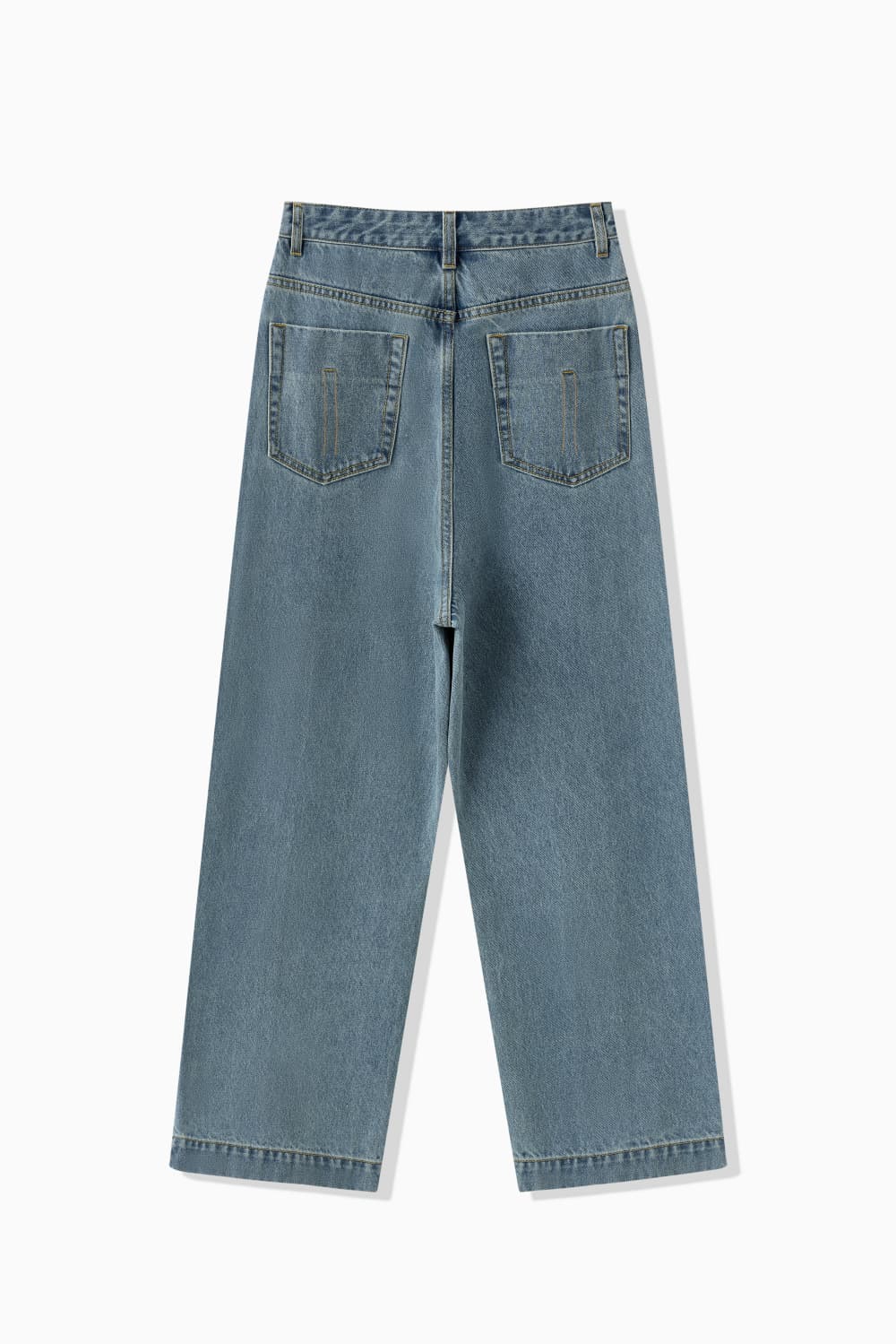 TUCKED DENIM PANTS
