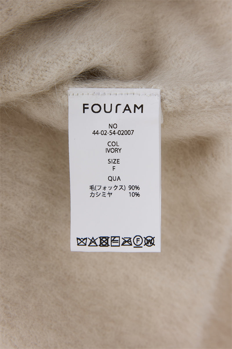 FOX CASHMERE BOX CARDIGAN