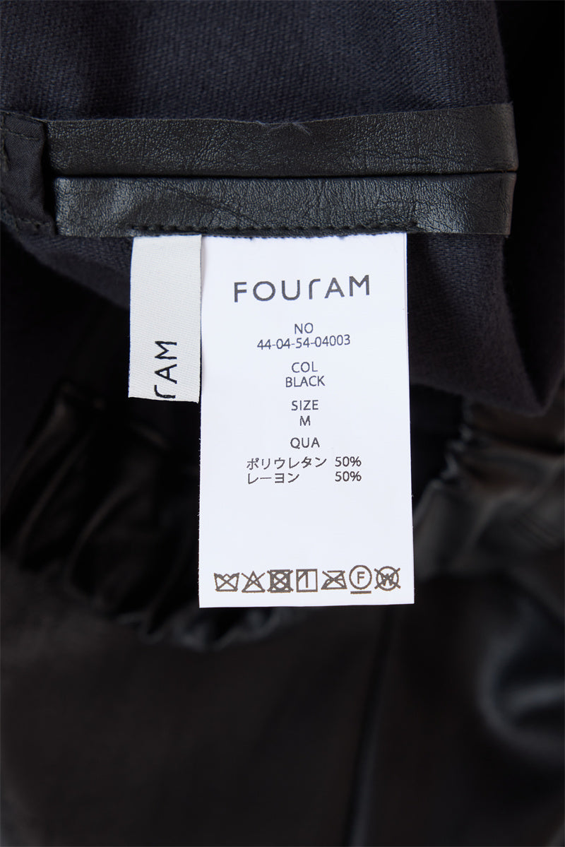 EMBOSS ECO LEATHER PANTS