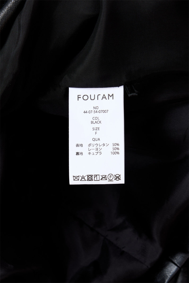 EMBOSS ECO LEATHER JACKET