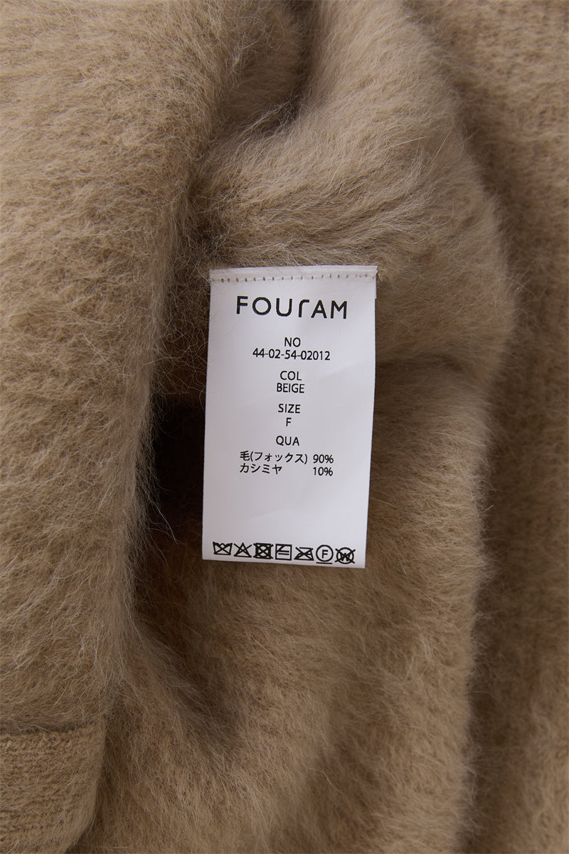 FOX CASHMERE ZIP VEST