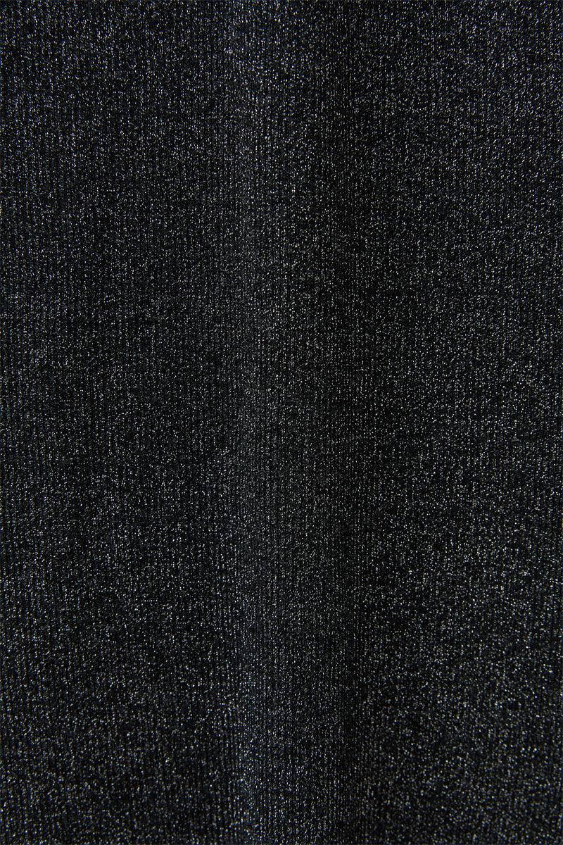 LAMÉ RIBBED 2-WAY KNIT