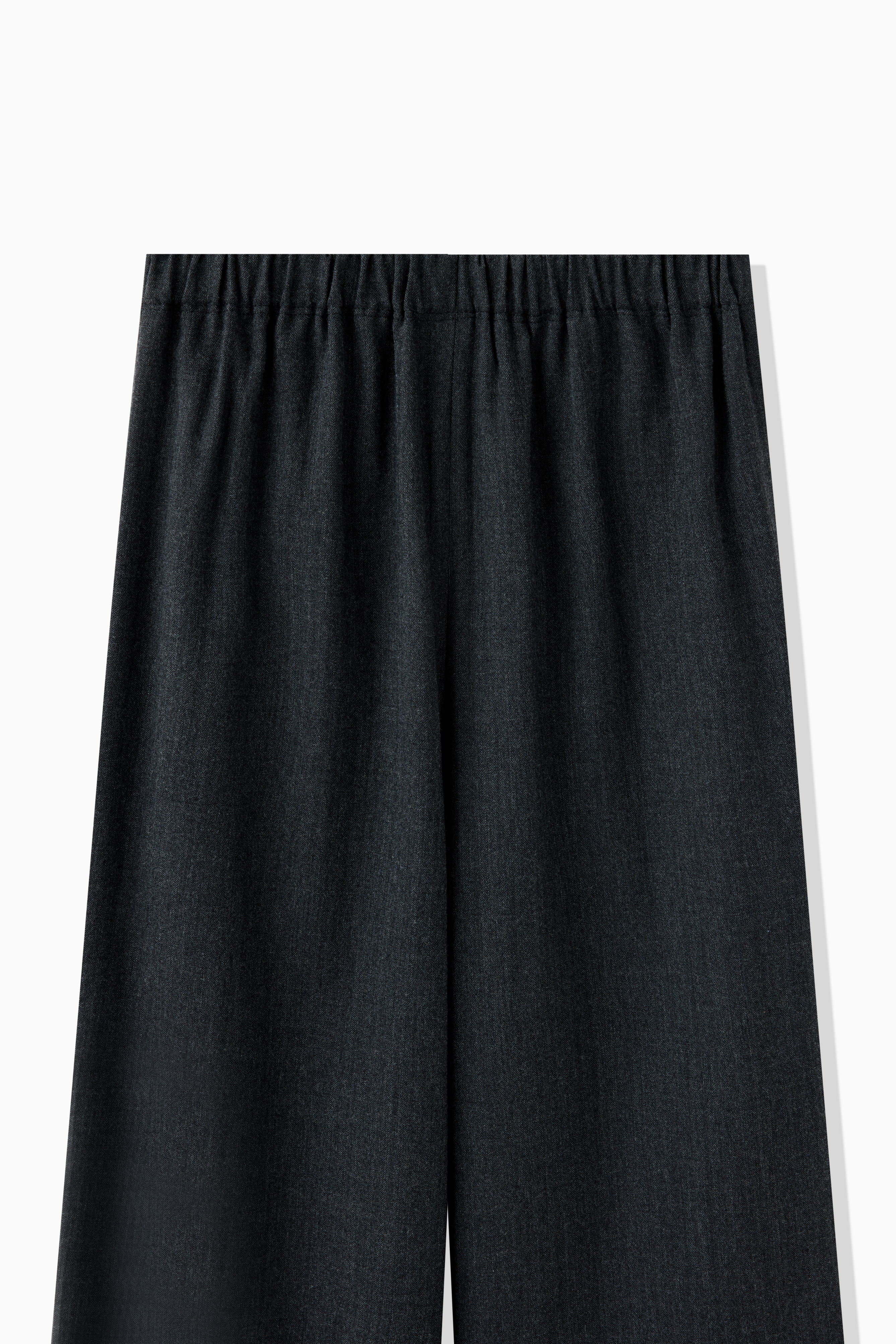 HERRINGBONE WOOL PANTS