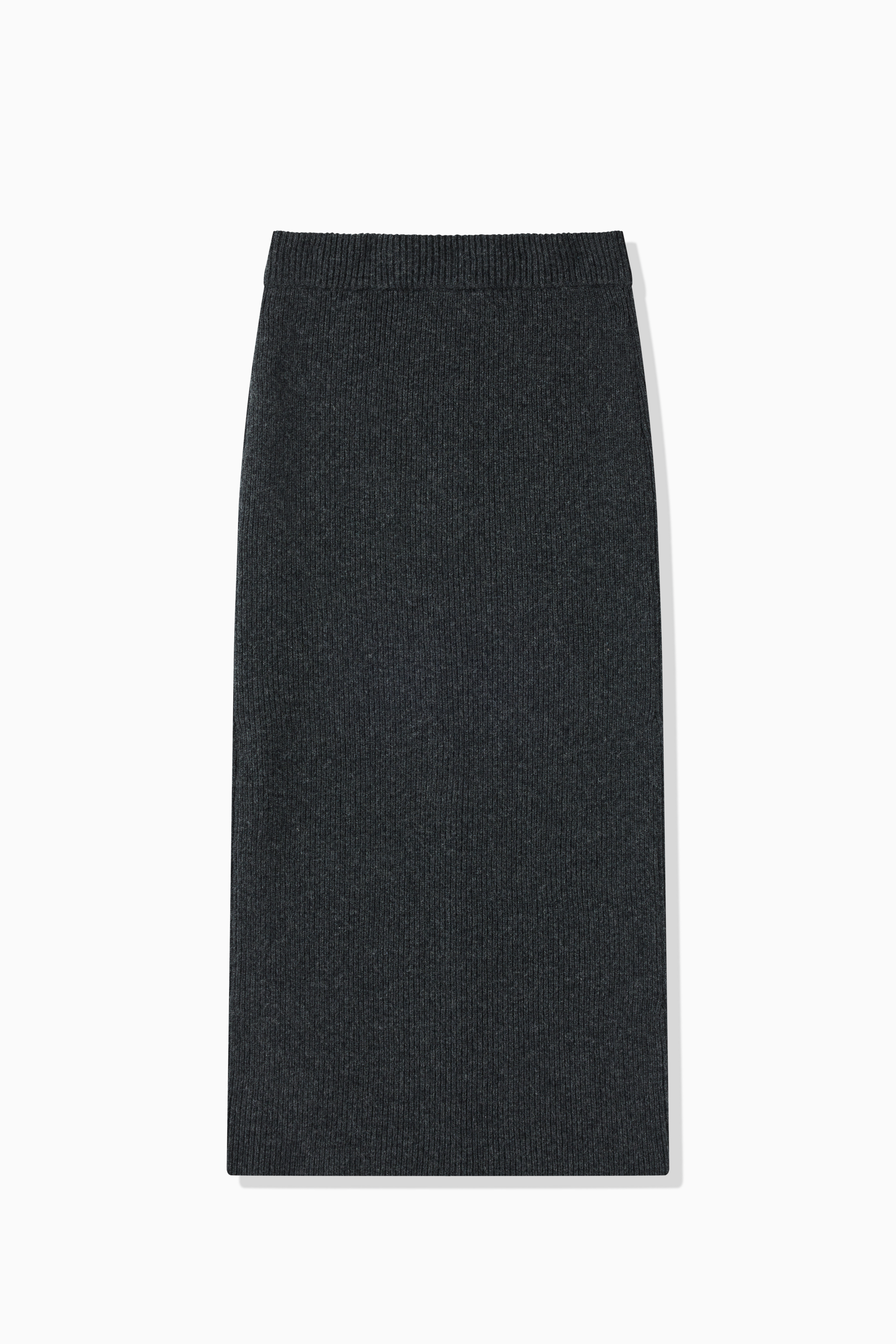 WOOL RIB KNIT SKIRT