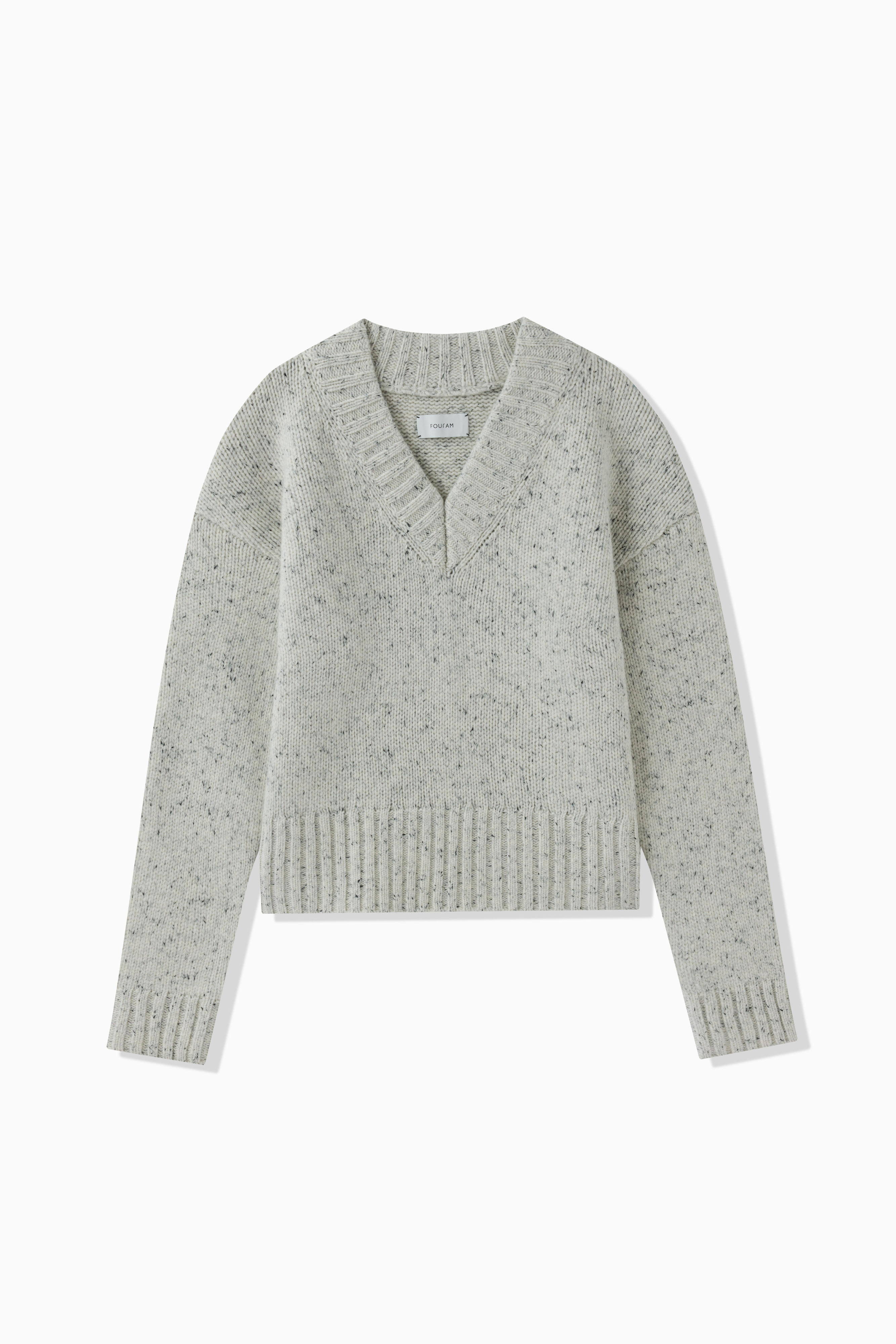 NEP YARN V-NECK KNIT