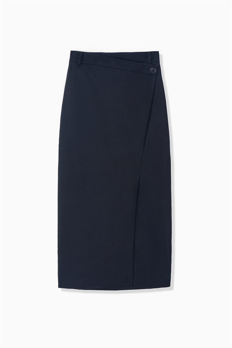 スカート Stretch Wool Side Cut Out Skirt Stretch Wool Side Cut Out Skirt