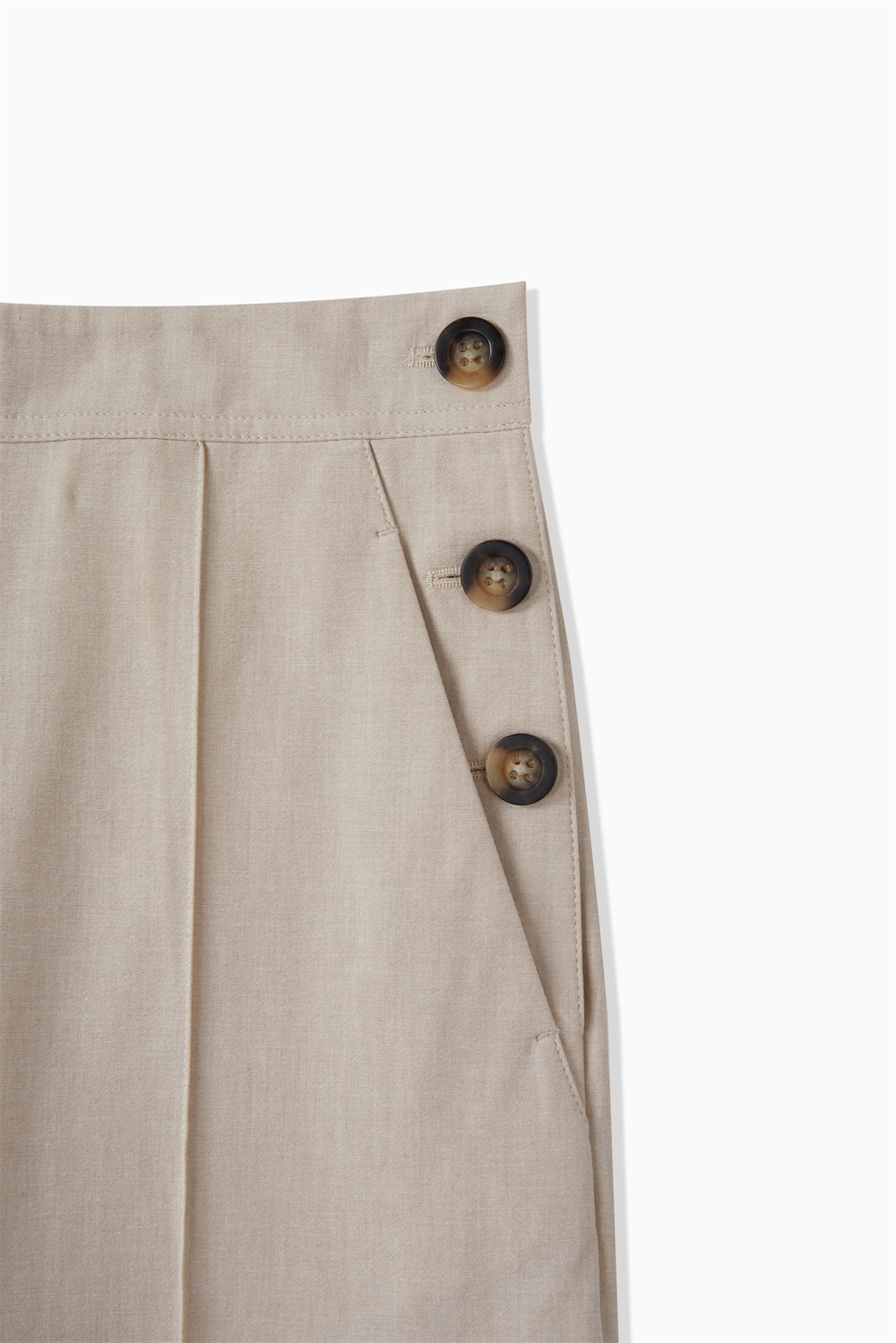 COTTON VIS LINEN PANTS