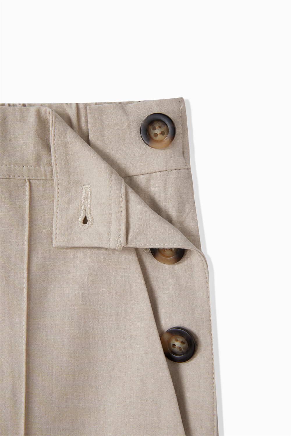 COTTON VIS LINEN PANTS