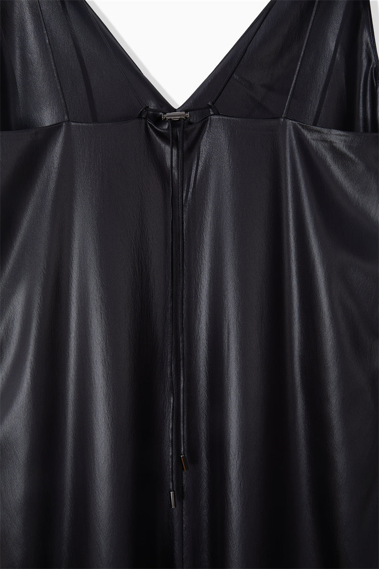 LEATHER LIKE DRESS