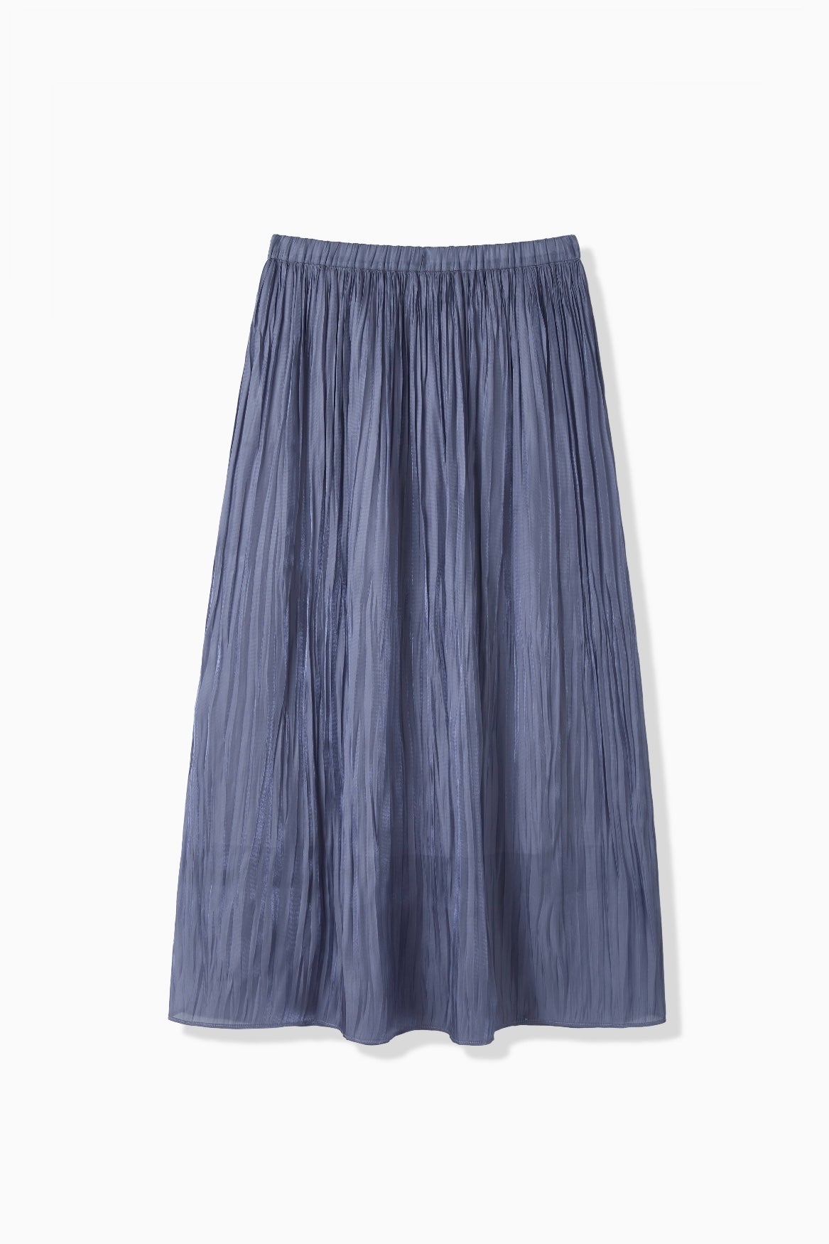 METAL SATIN PLEATS SKIRT