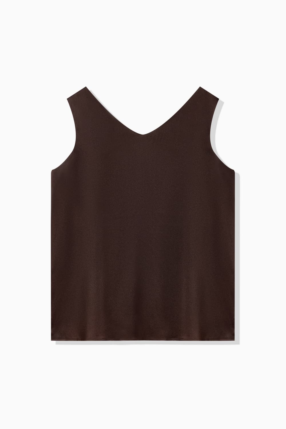 SILK SATIN SLEEVELESS TOP