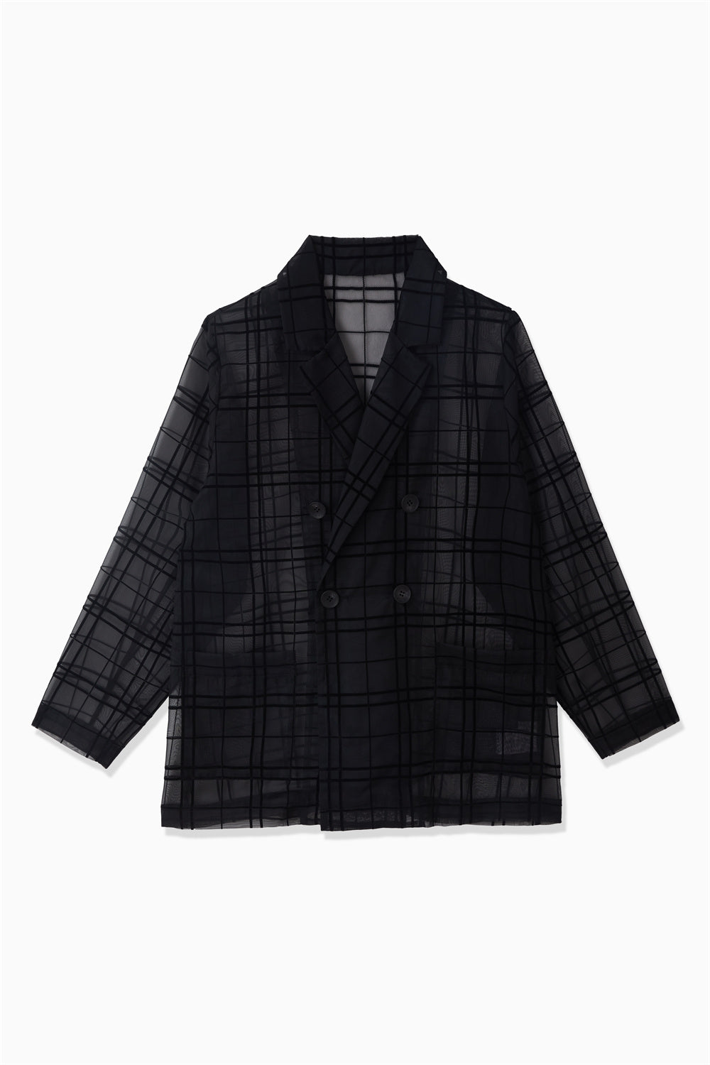 デシグアル·フロッキーのプリントがお洒落な黒のジャケット FLOCK PRINTED JACKET