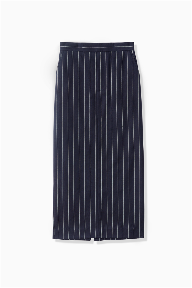 CHALK STRIPE SKIRT