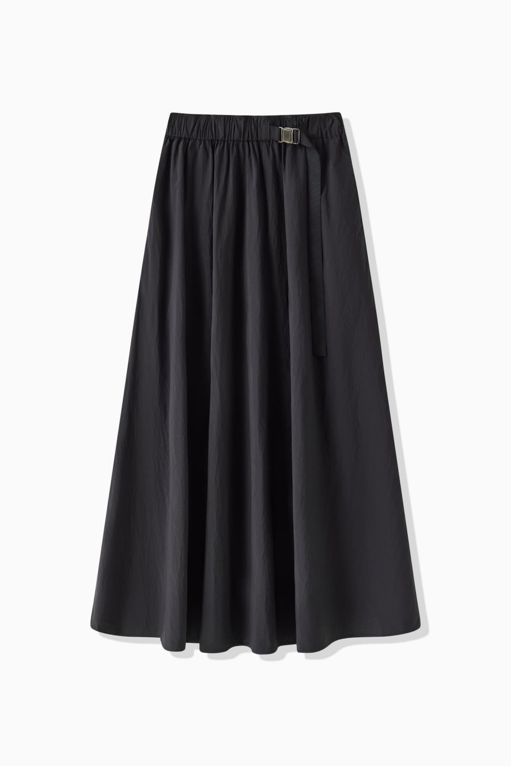 BUCKLE GATHER SKIRT