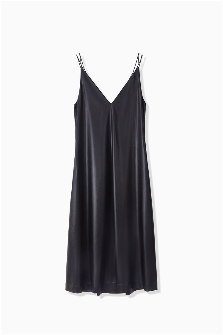 LEATHER LIKE DRESS