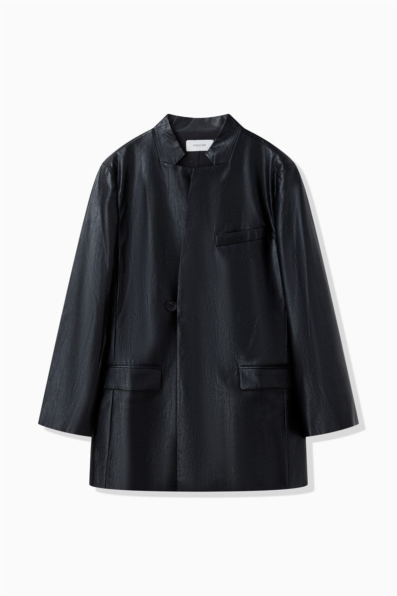 EMBOSS ECO LEATHER JACKET
