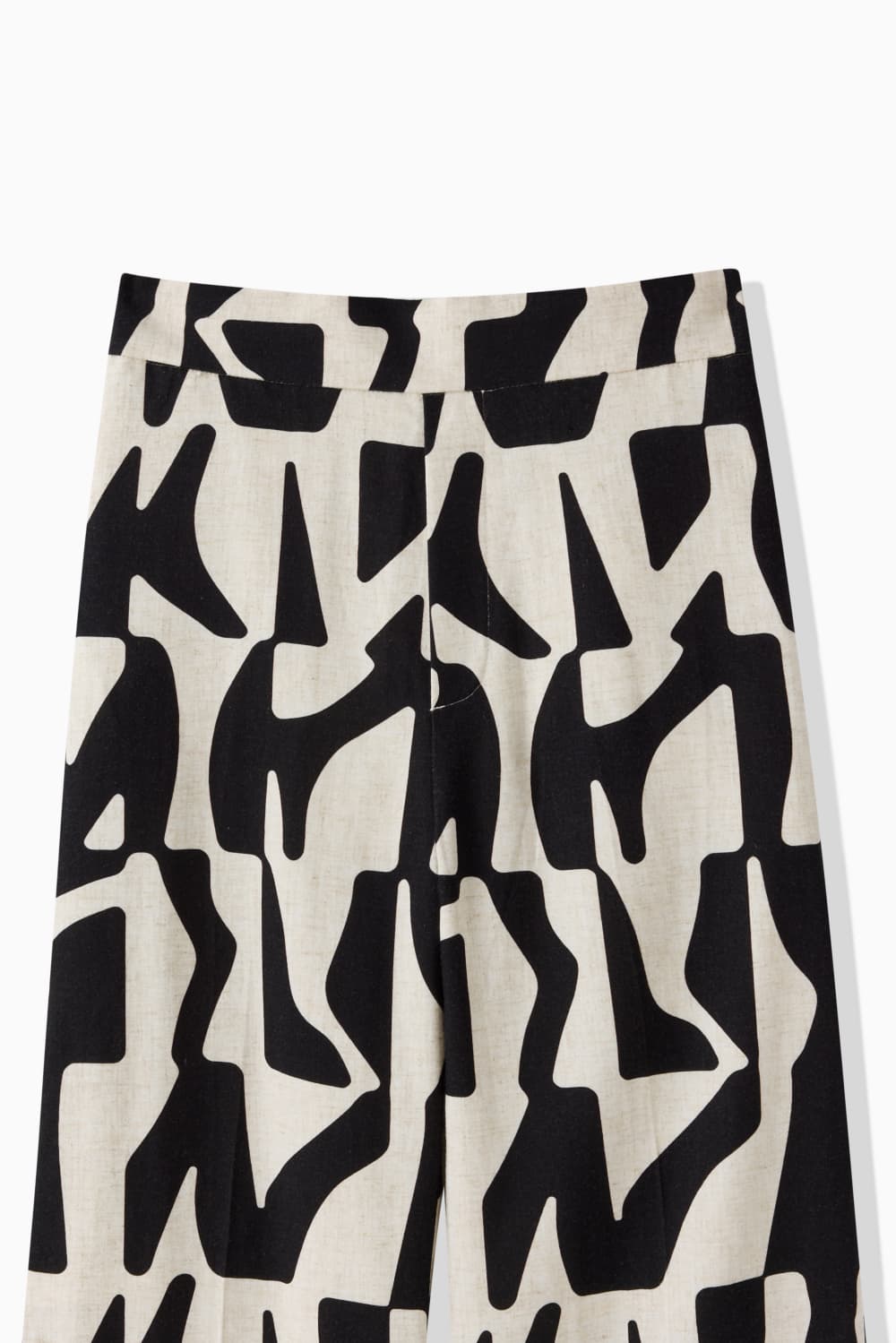 RAYON LINEN PRINT PANTS