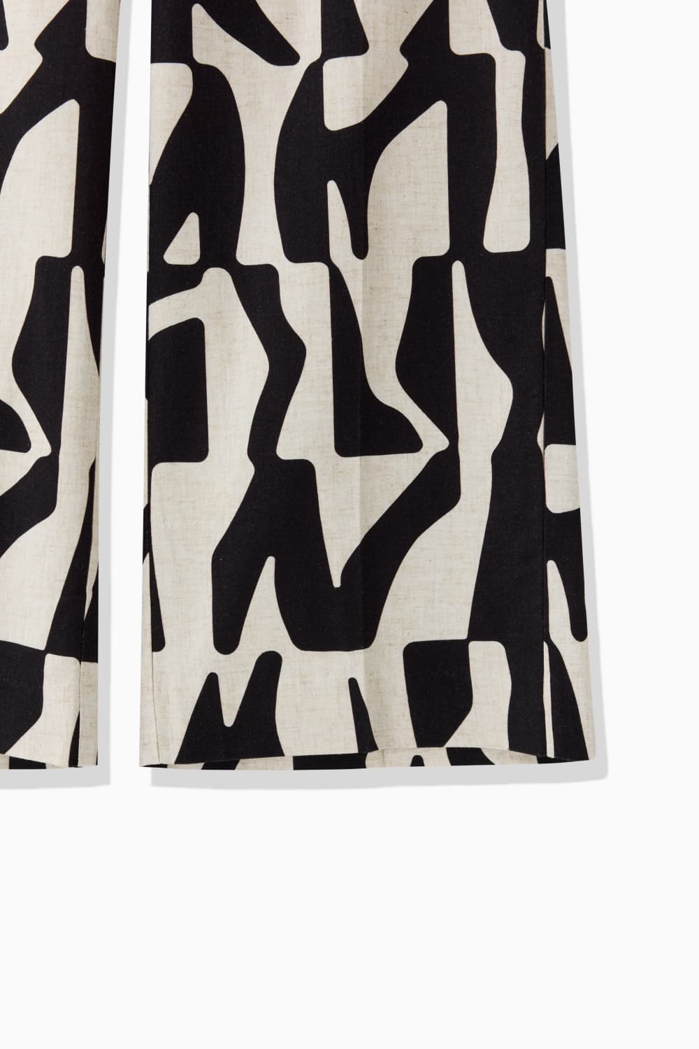 RAYON LINEN PRINT PANTS