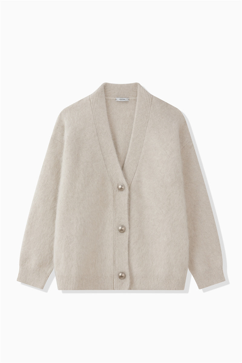 FOX CASHMERE BOX CARDIGAN