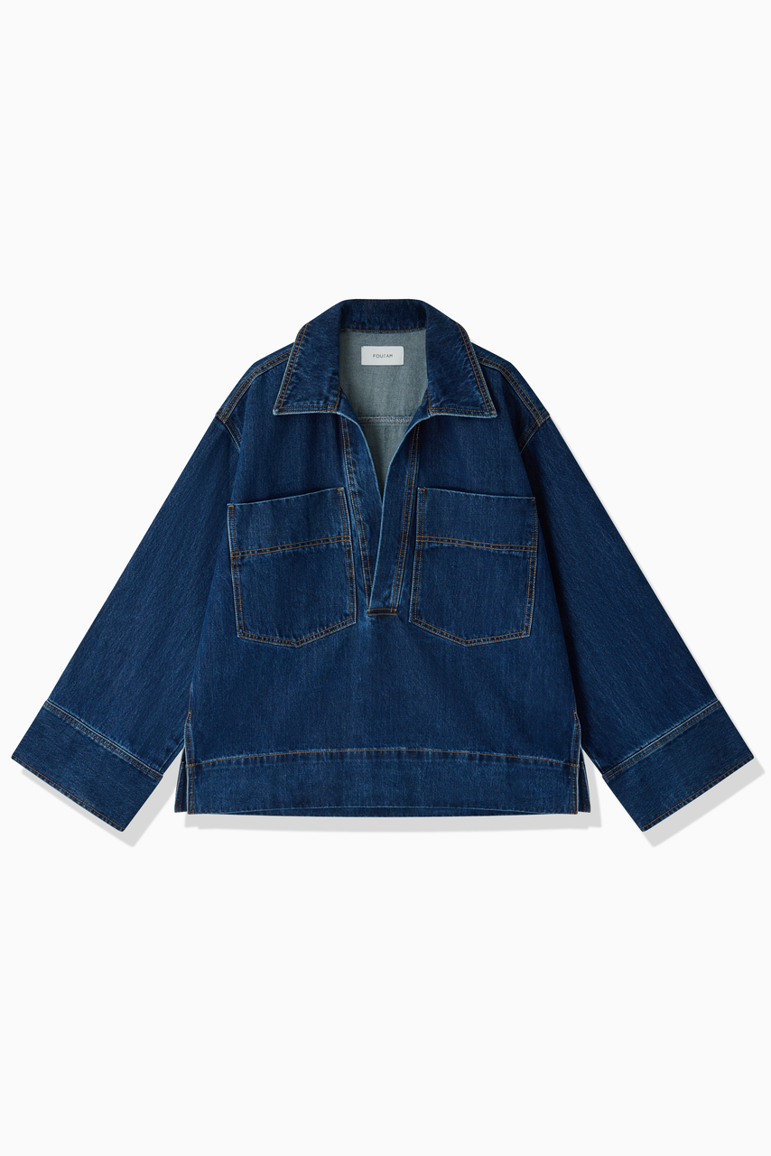 DENIM SKIPPER SHIRT