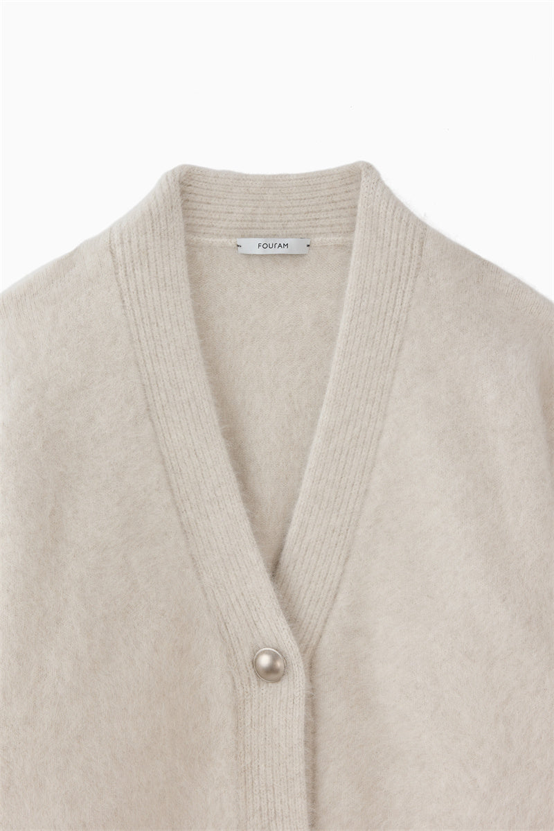 FOX CASHMERE BOX CARDIGAN