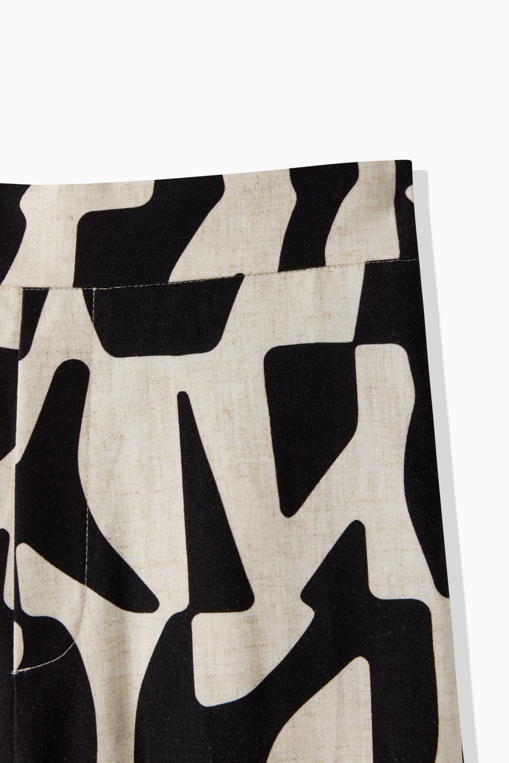 RAYON LINEN PRINT PANTS