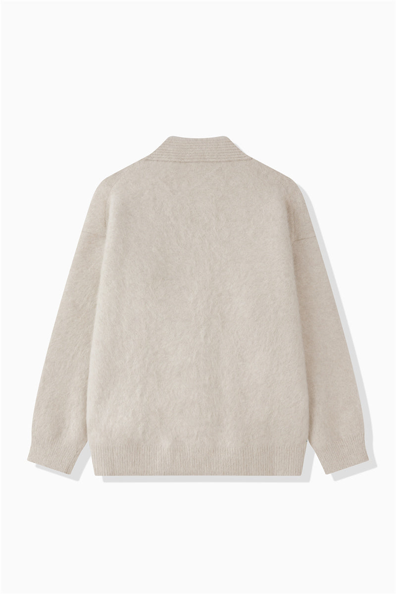 FOX CASHMERE BOX CARDIGAN