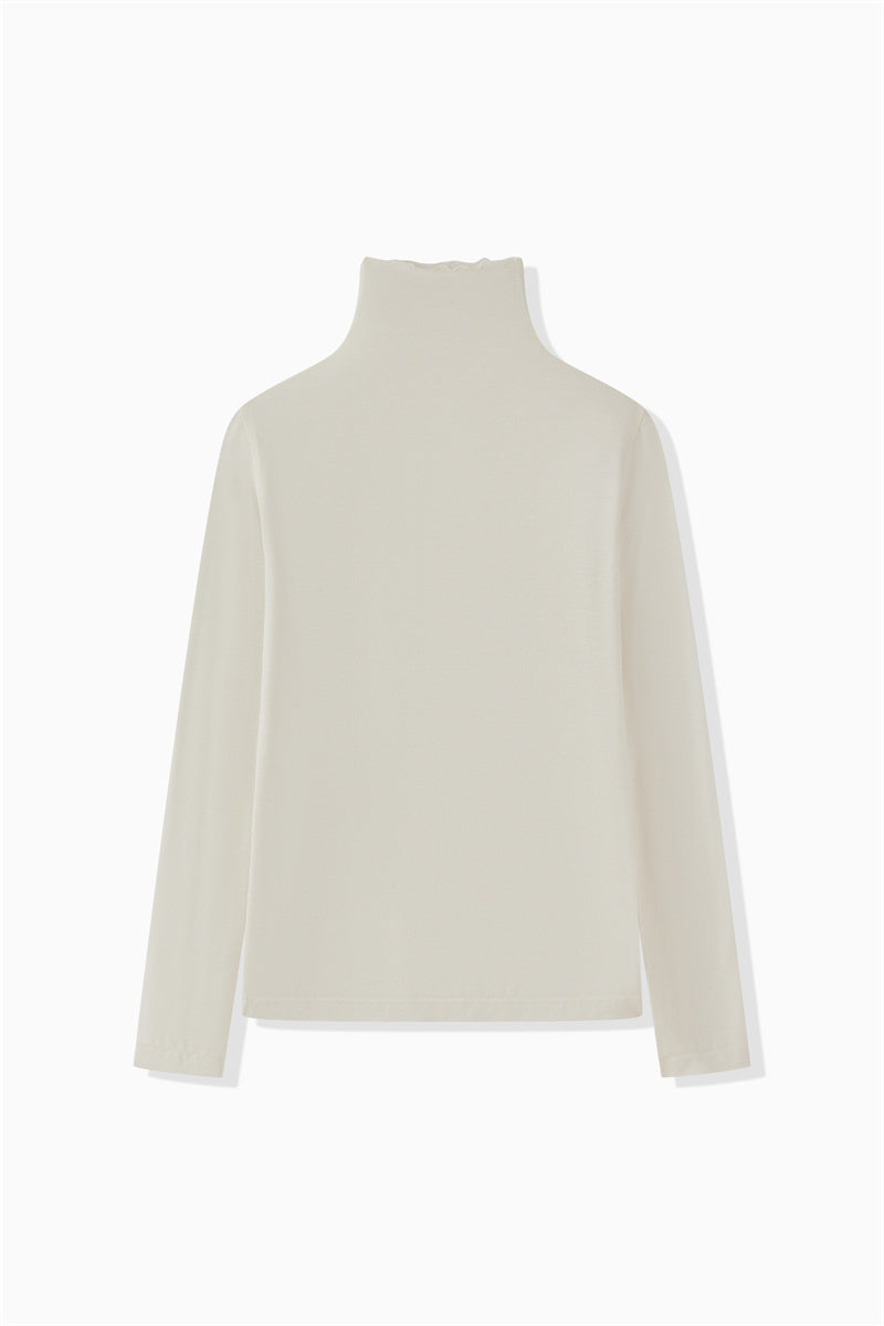 CASHMERE SILK TURTLENECK