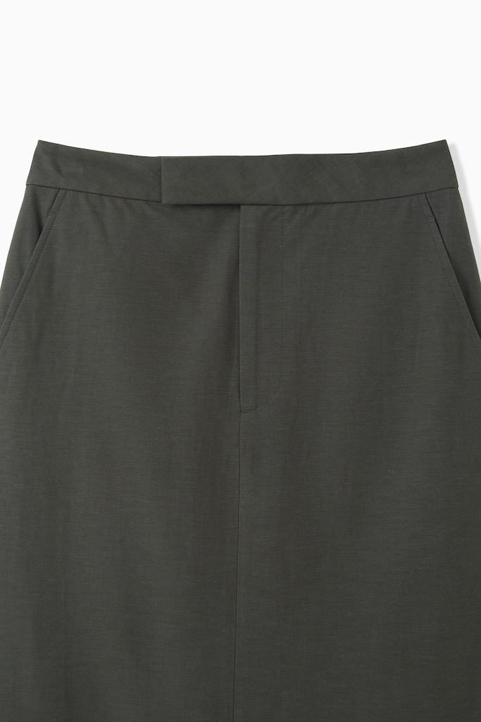 COTTON VIS LINEN SKIRT