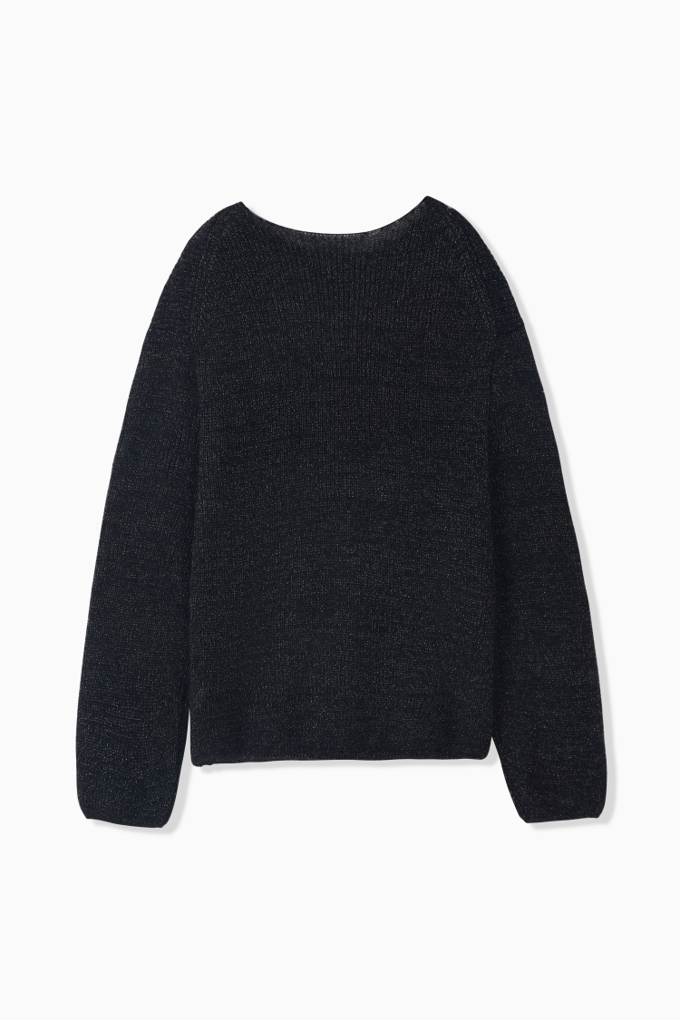 LAME MOHAIR BOAT KNIT