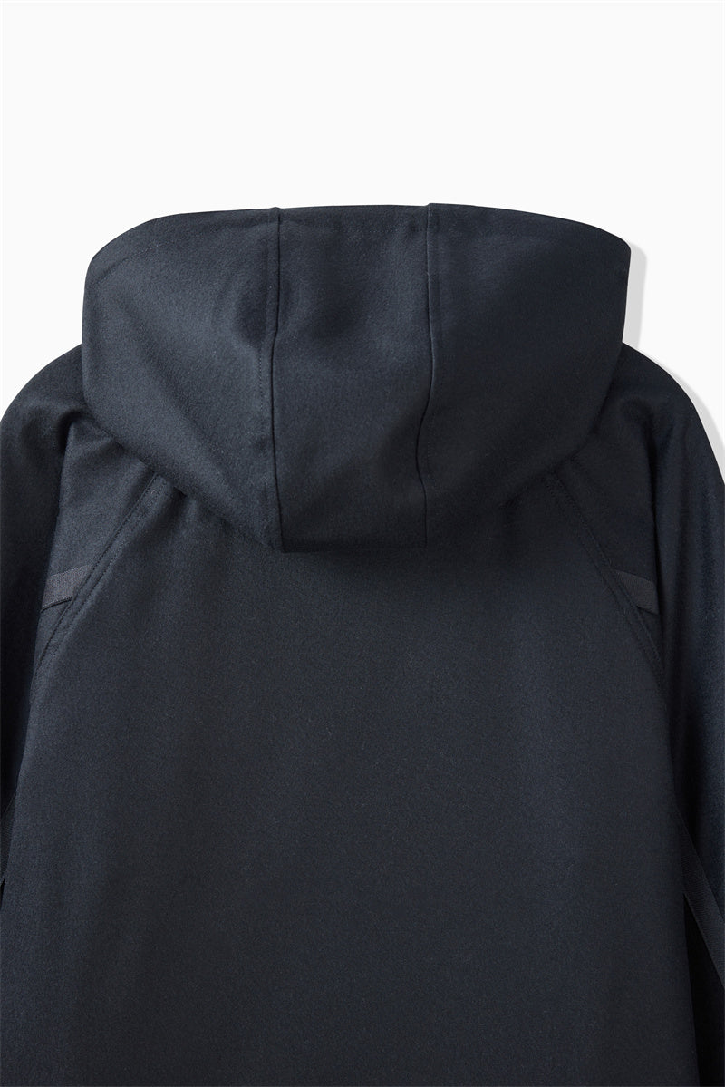 WOOL ANORAK HOODIE