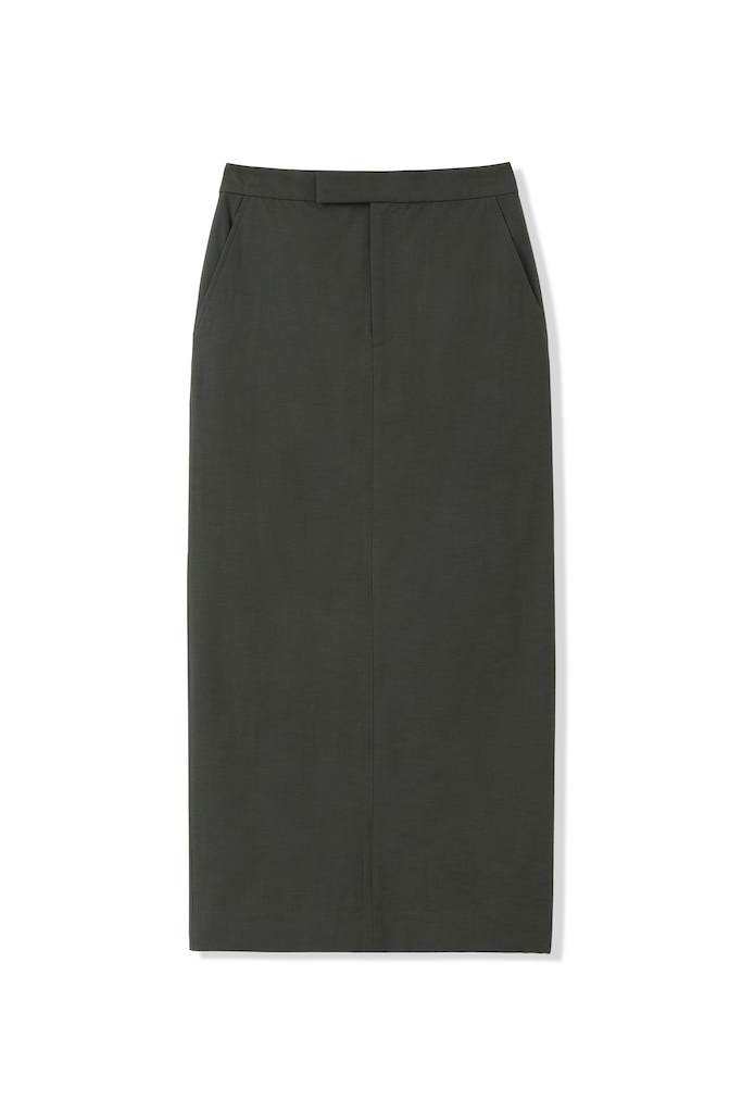 COTTON VIS LINEN SKIRT