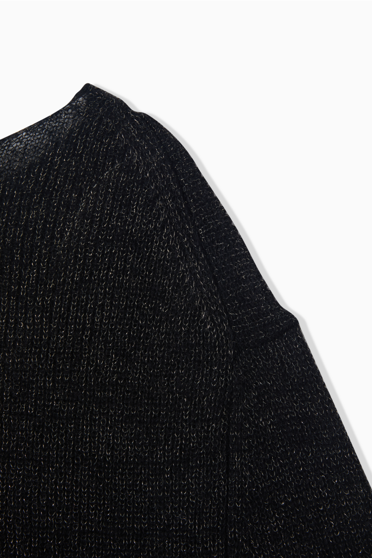 LAME MOHAIR BOAT KNIT