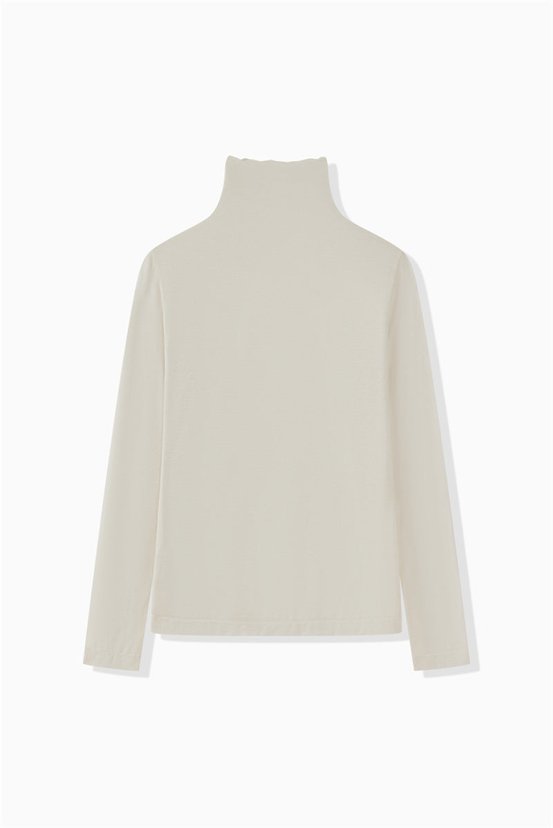 CASHMERE SILK TURTLENECK
